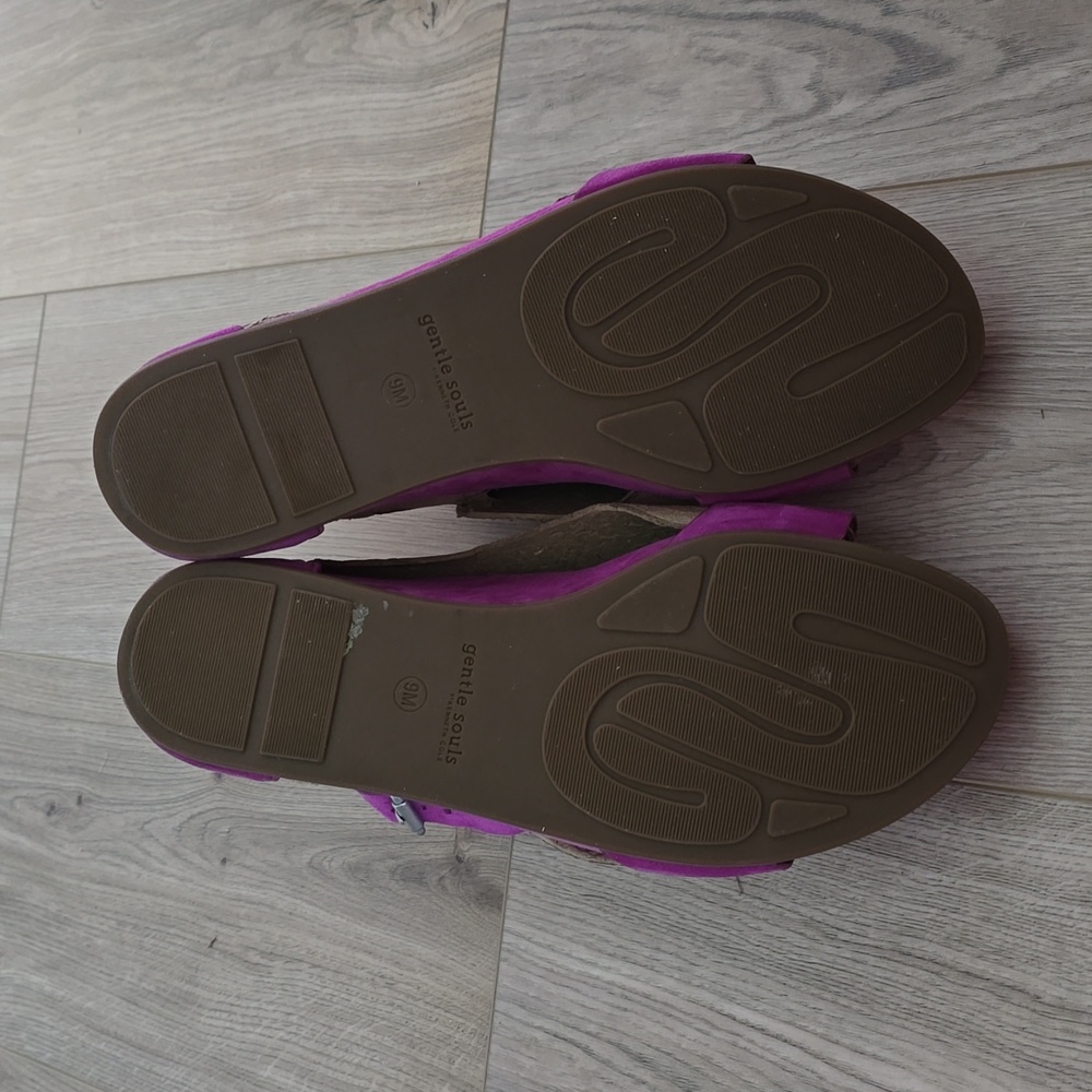 Women's Purple Sandals - Picture 4 of 6